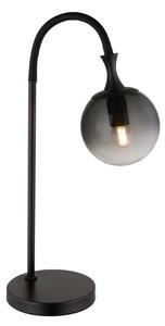 GLOBO 15885T DALTON stolní lampička V575mm 1xE27 černá, kouřová