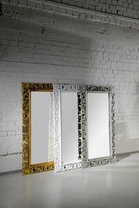 SAPHO SCULE retro zrcadlo ve vyřezávaném rámu 80x150cm, stříbrná IN334