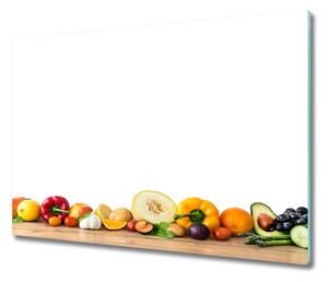 Skleněná krájecí deska Ovoce a zelenina 60x52 cm