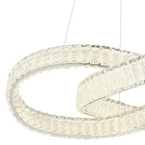 GLOBO 67162-110CCT MUCKY závěsné svítidlo D780mm LED 110W/9389lm 2700-6500K chromová, průhledná, dálkový ovladač