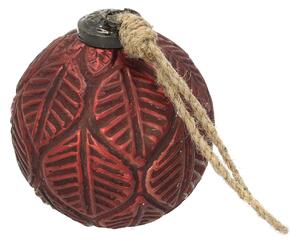Bombka Vintage Crimson ⌀10 cm červená