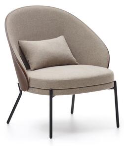 Světle hnědé křeslo Eamy – Kave Home