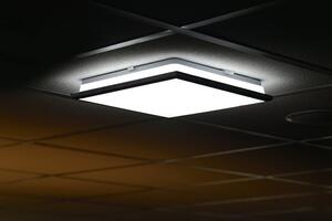 Sapho, SILVER stropní LED svítilna 10W, 230V, 28x28cm, denní bílá, chrom, AU461