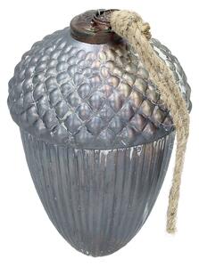 Bombka Vintage Frost 14 cm šedá