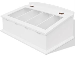 Zásobník na příbory MDF bílý, v barokním stylu 242645