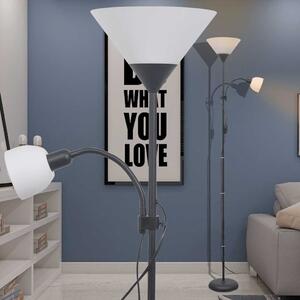 Stojací lampa černá 242733