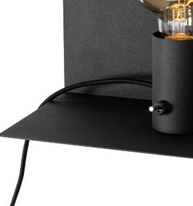 Moderní nástěnné svítidlo černé magneticky nastavitelné - Muro