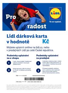 Lidl Dárková Karta Digitální dárková karta 750 Kč (300000830)