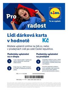 Lidl Dárková Karta Digitální dárková karta 750 Kč (300000830)