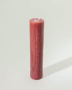 Advent candle burgundy 25 cm