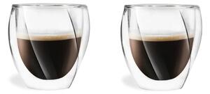 Dvoustěnné hrnky na cappuccino v sadě 2 ks 250 ml Cristallo – Vialli Design
