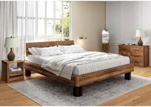 Sob nabytek | Masivní postel z recyklovaného dřeva borovice 180x200 Sacramento SERR001