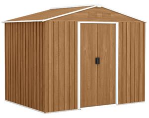 Outsunny zahradní domek 3,6 m² — větrání, zámykatelné dvojité posuvné dveře, šikmá střecha | Aosom
