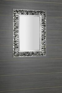 Sapho ZEEGRAS zrcadlo ve vyřezávaném rámu 70x100 cm, stříbrná, IN432