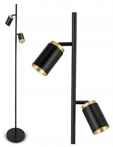 Černá stojací lampa GU10, nastavitelná
