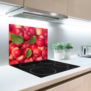 Skleněné deska do kuchyně Červené jablka 60x52 cm
