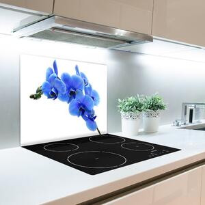 Skleněné deska do kuchyně Modrá orchidej 60x52 cm
