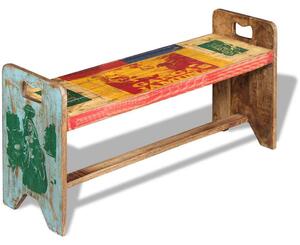 Cola lavice masivní recyklované dřevo 100 x 30 x 50 cm 243457