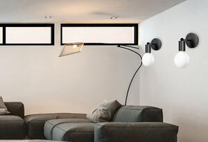 Toolight - kovová nástěnná lampa E27 60W 392205, černá, OSW-04016