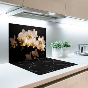Skleněné deska do kuchyně orchidej 60x52 cm