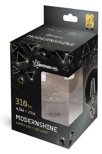 Toolight - LED žárovka neutrální bílá E27 230V 4,5W, kouřové sklo, OSW-01128
