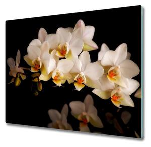 Skleněné deska do kuchyně orchidej 60x52 cm