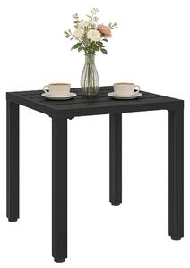 Outsunny venkovní odkládací stolek – mřížkovaný kov, čtvercový, nosnost 30 kg, 45 × 45 × 45,5 cm | Aosom