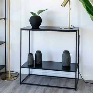 Černý Konzolový stolek Vita 36 × 80 × 80 cm HOUSE NORDIC
