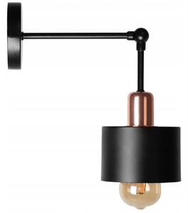 Toolight - Nástěnné svítidlo Cali APP002-1W, černá-růžová zlatá, OSW-00201
