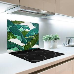 Skleněné deska do kuchyně Banán listí 60x52 cm