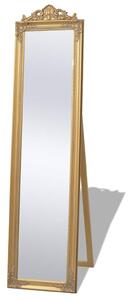 Volně stojící zrcadlo barokní styl 160 x 40 cm zlaté 243692