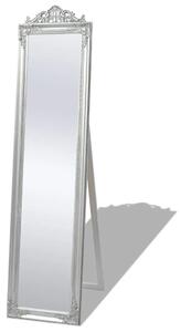 Volně stojící zrcadlo barokní styl 160 x 40 cm stříbrné 243693