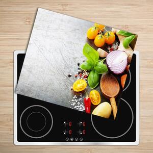 Skleněné deska do kuchyně zelenina 60x52 cm