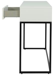 Matně bílý lakovaný toaletní stolek Tenzo Lipp 118 x 36 cm