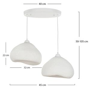 Brilagi - Lustr na lanku WABI SABI 2xE27/40W/230V pr. 45 cm bílá