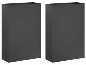 Zahradní pěstebník 2 ks Antracitová 50 x 20 x 75 cm