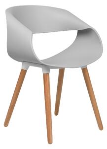 Sada dvou jídelních židlí v šedé barvě CHARLOTTE