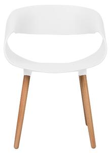 Sada dvou jídelních židlí v bílé barvě CHARLOTTE
