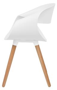 Sada dvou jídelních židlí v bílé barvě CHARLOTTE