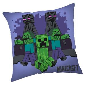 Jerry Fabrics Dětský polštářek s potiskem - Minecraft - Mobs coming for you | 40 x 40 cm