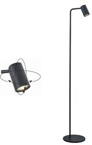 Mantra 7517 Sal, černá stojací lampa s otočnou hlavou 1xGU10, výška 123,5cm