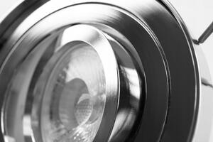 Chromové zápustné stropní svítidlo GU10, Ø 97 mm