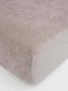 MK Lůžkoviny Prostěradlo mikroplyš Deluxe 200 x 200 cm - cappuccino