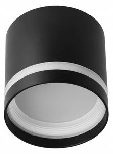 Černé přisazené bodové svítidlo GX53, Ø 80 mm