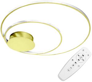 Toolight - LED stropní svítidlo + dálkové ovládání APP803-C, zlatá, OSW-09752