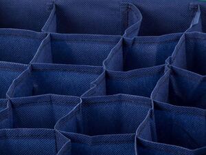 Verk 01622 Organizer do zásuvky na prádlo 24 přihrádek modrý