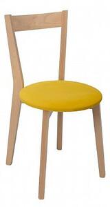 IKKA jídelní židle, dub sonoma/žlutá