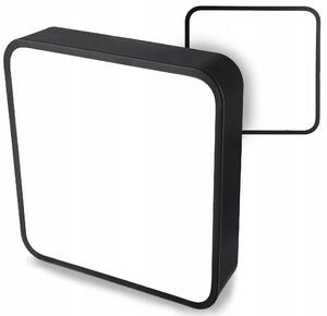 Černý přisazený LED panel 30 W, 30 cm, neutrální bílá