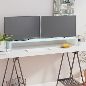 TV stolek / podstavec na monitor sklo zelený 120 x 30 x 13 cm 244149