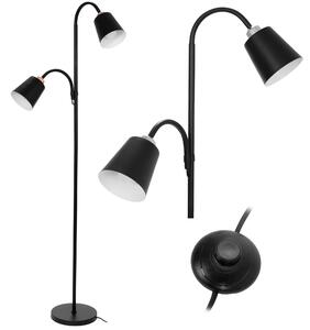 Toolight - Podlahová lampa APP924-2F, černá, OSW-06328